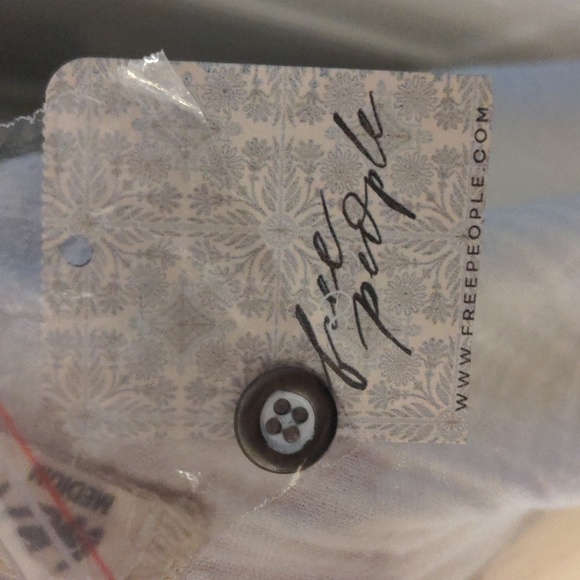 SOLD- NWT- Free People Summer Daydream V-Neck Babydoll Shirtdress. - Picture 4 of 11